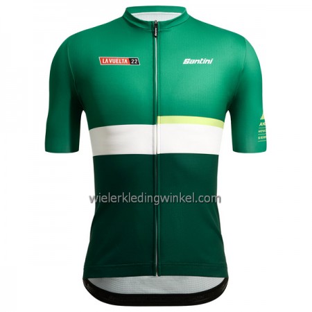 Wielershirt 2022 LA Vuelta Sierra Nevada Groen Wit